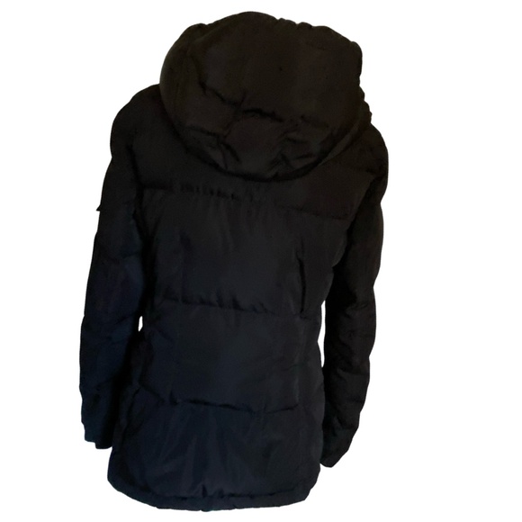 Calvin Klein Womens Black Downfill Puffy Hooded Winter Coat. Sz S - Picture 4 of 16